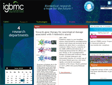 Tablet Screenshot of igbmc.fr